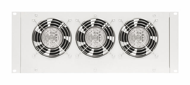 Foto: Dachlüfter mit 3 Ventilatoren u.Thermostat, 19", 4HE,RAL7035