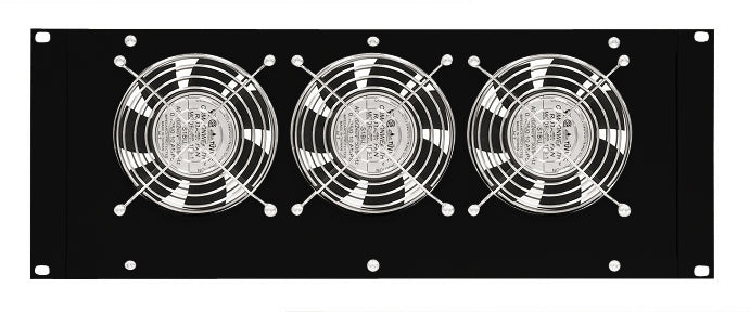 Foto: Dachlüfter mit 3 Ventilatoren u.Thermostat, 19", 4HE,RAL9005