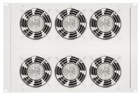 Foto: Dachlüfter mit 6 Ventilatoren u.Thermostat, 19", 8HE,RAL7035
