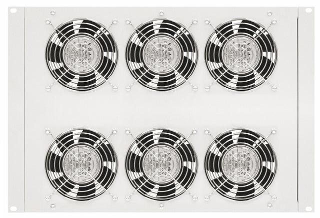 Foto: Dachlüfter mit 6 Ventilatoren u.Thermostat, 19", 8HE,RAL7035