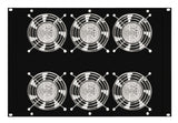 Foto: Dachlüfter mit 6 Ventilatoren u.Thermostat, 19", 8HE,RAL9005