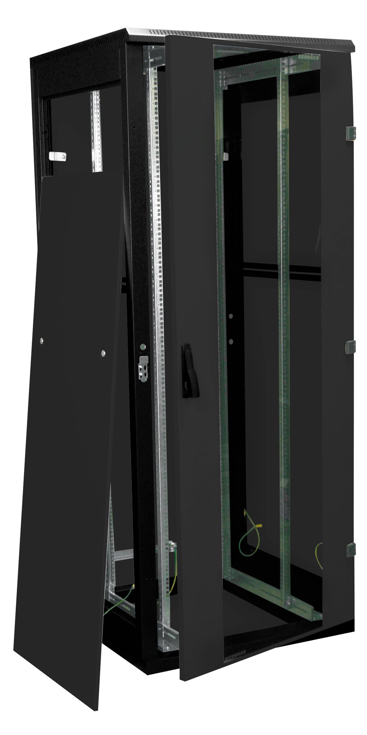 Netzwerk-Standschrank DS, B=800 H=2.195 T=1.200mm, 19", 47HE