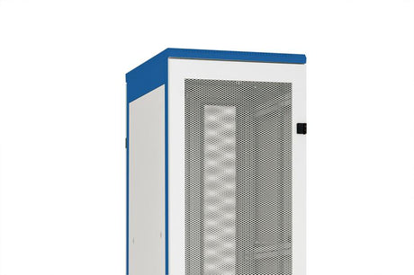 Foto: Metall-Tür perforiert 80% DS/DSZ/DSS(IP20) 47HE,B800,RAL7035