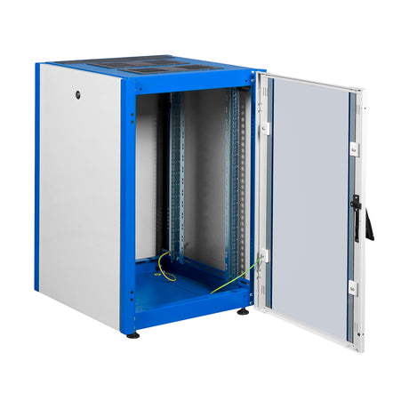 Foto: Netzwerk-Standschrank S-RACK, B=600 H=855 T=600, 19", 16HE