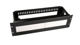 Foto: 19" Baugruppenträger mit Hutschiene, 3HE, 21TE, RAL9005