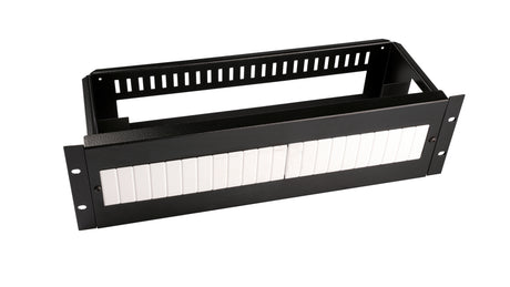 Foto: 19" Baugruppenträger mit Hutschiene, 3HE, 21TE, RAL9005