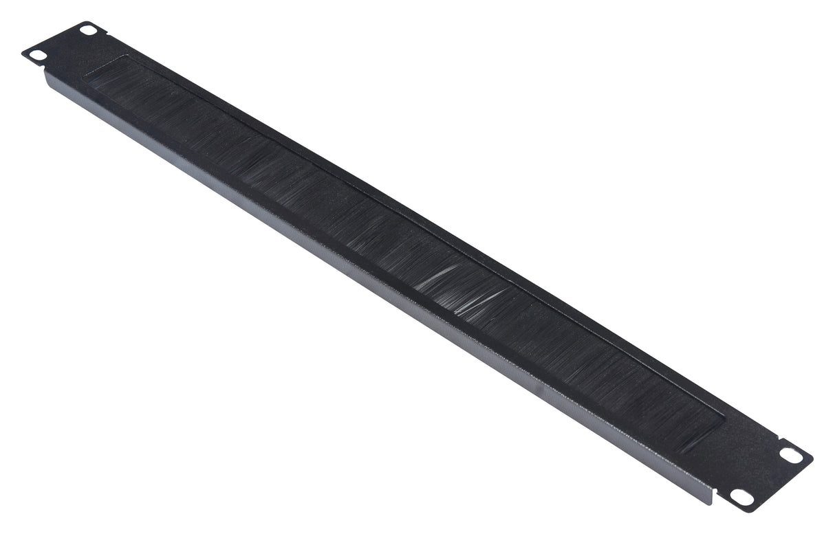 19" Bürsteneinführungspanel, 1HE, RAL9005