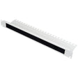 Foto: 19" Bürsteneinführungspanel mit Kabelabfangung, 1HE, RAL7035