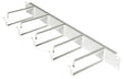 Foto: 19" Kabelführungspanel, 1HE, 5 Metall-Ringe 130mm, RAL7035