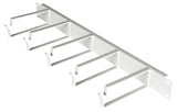Foto: 19" Kabelführungspanel, 1HE, 5 Metall-Ringe 130mm, RAL7035
