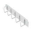 Foto: 19" Kabelführungspanel, 2HE, 5 Metall-Ringe 63mm, RAL7035