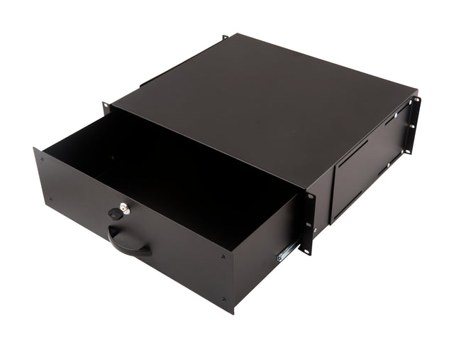19" Dokumentenlade versperrbar, 25kg Last, T=400mm, 3HE