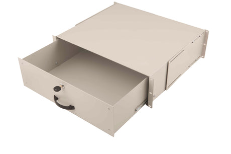 Foto: 19" Dokumentenlade versperrbar, 25kg Last, T=400mm, 3HE