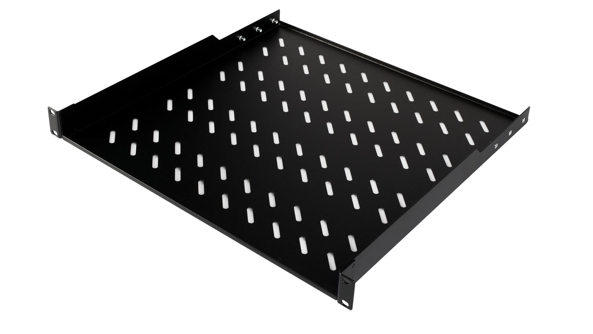 19" Fachboden Fix, 1HE, bis 50kg Last, T=450mm, Low Profile