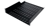 19" Fachboden Fix, 2HE, bis 50kg Last, T=550mm, Low Profile