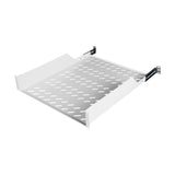 19" Fachboden Fix, 2HE, bis 50kg Last, T=550mm, Low Profile