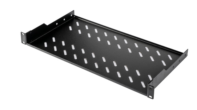 19" Fachboden Fix, 1HE, bis 30kg Last, T=250mm, Low Profile