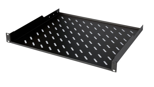 19" Fachboden Fix, 1HE, bis 30kg Last, T=400mm, Low Profile