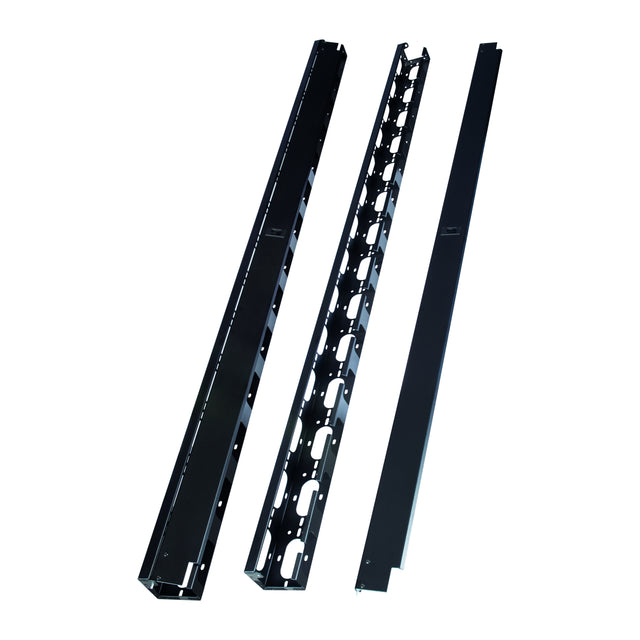 Kabelführungsset vertikal, Metall, für S-RACK Schrank 47HE