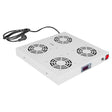 Foto: Dach-Lüfter 4-fach f. S-RACK Standschrank Digital Thermostat