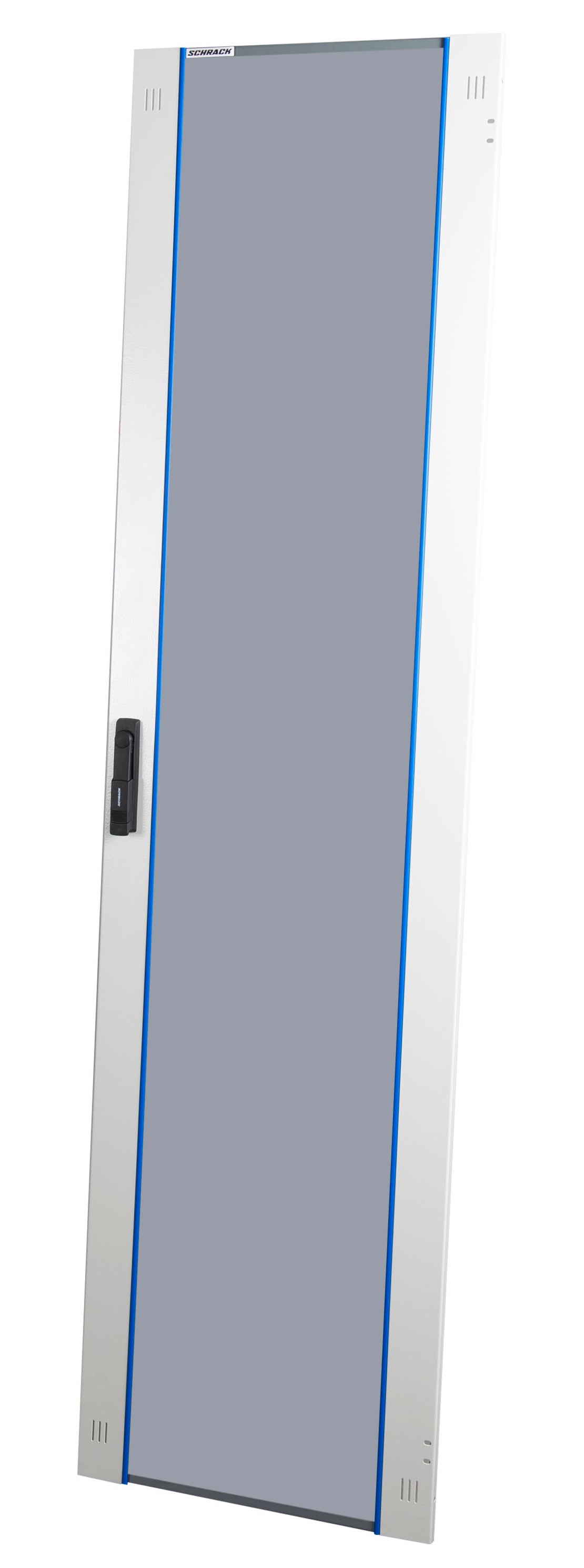Glas-Tür, volle Breite für S-RACK 47HE, B=600, RAL7035