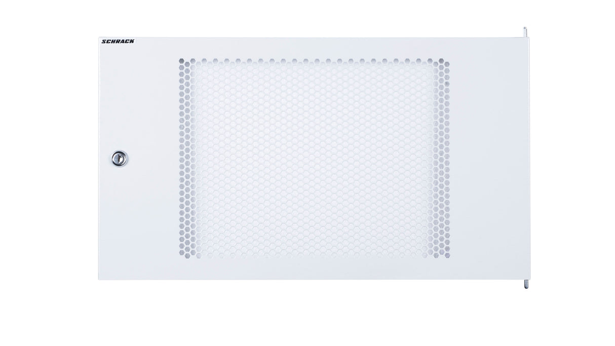 Metall-Tür perforiert 80% für Wandschrank S-RACK  7HE, B=600