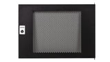 Metall-Tür perforiert 80% für Wandschrank S-RACK  9HE, B=600