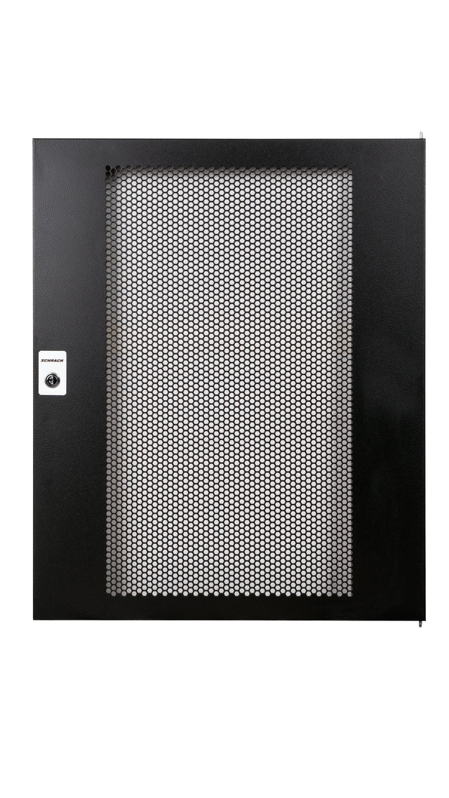 Metall-Tür perforiert 80% für Wandschrank S-RACK 16HE, B=600