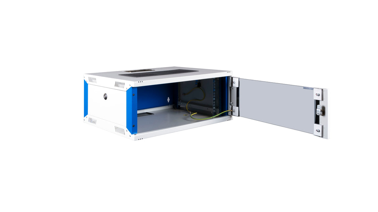 Netzwerk-Wandschrank S-RACK, B=540 H=240 T=450mm, 19", 4HE