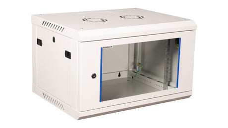 Netzwerk-Wandschrank S-RACK, B=600 H=378 T=450mm, 19", 6HE