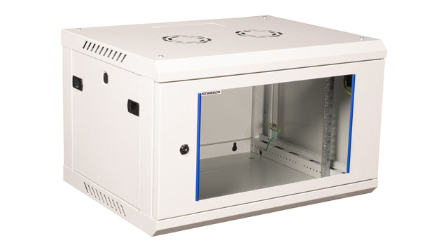 Netzwerk-Wandschrank S-RACK, B=600 H=378 T=450mm, 19", 6HE
