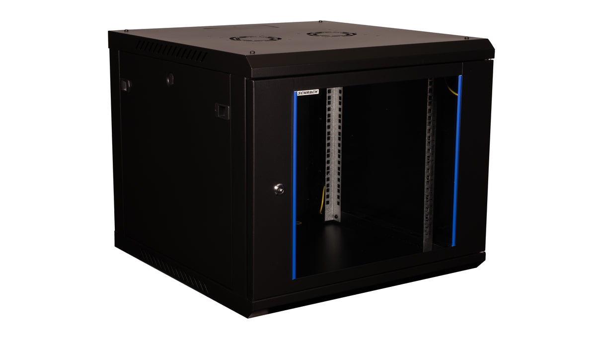 Netzwerk-Wandschrank S-RACK, B=600 H=512 T=600mm, 19", 9HE