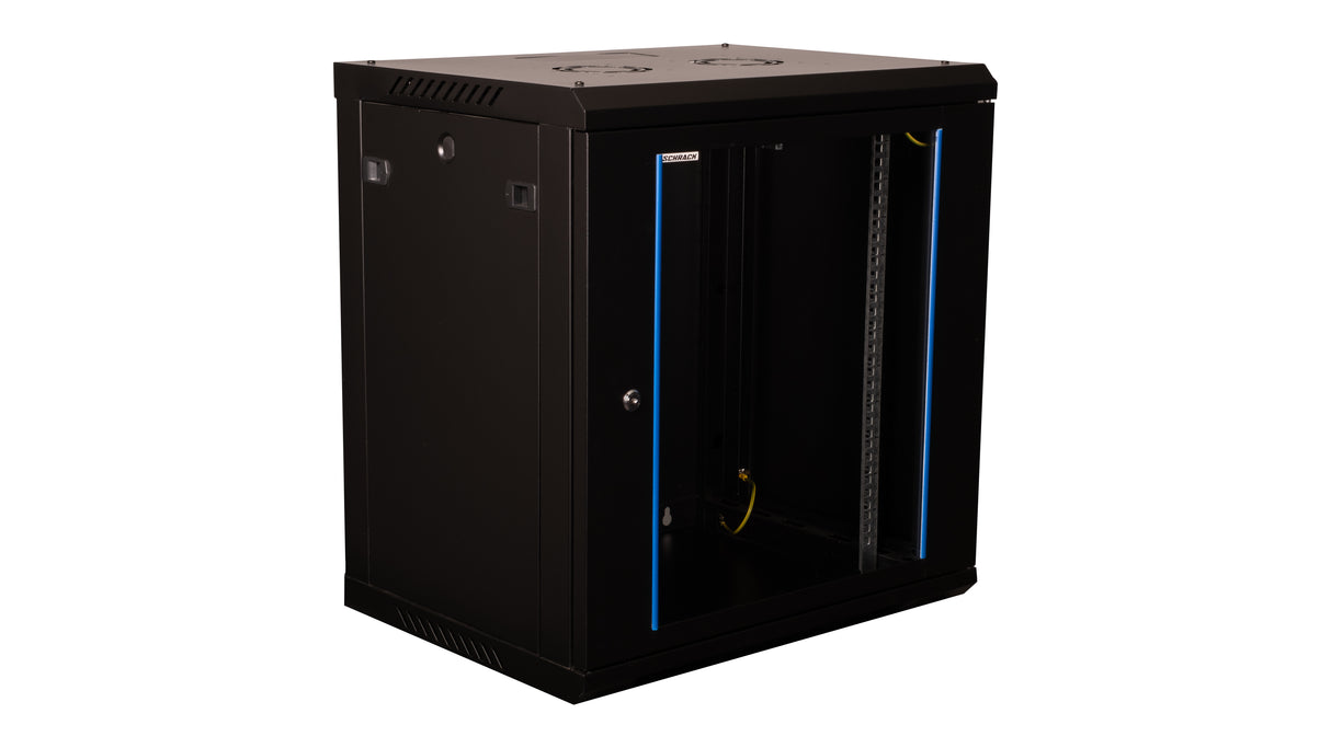 Netzwerk-Wandschrank S-RACK, B=600 H=646 T=450mm, 19", 12HE