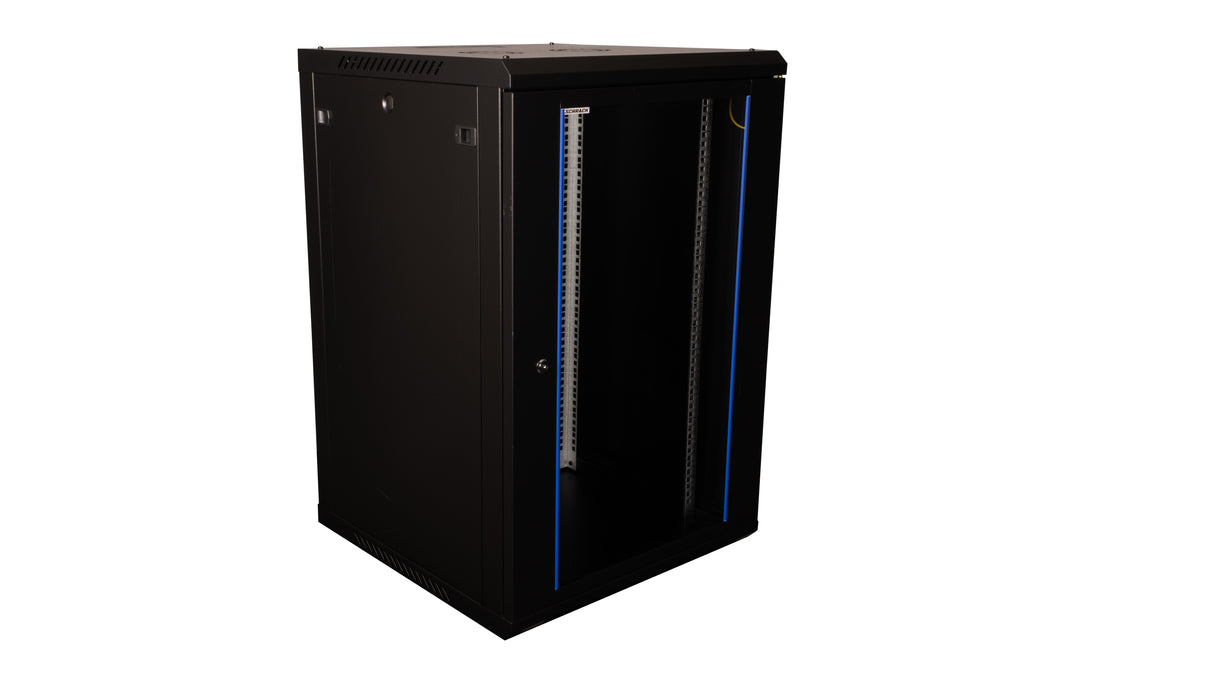 Netzwerk-Wandschrank S-RACK, B=600 H=912 T=600mm, 19", 18HE