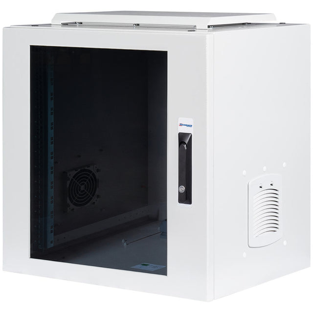 Foto: Netzwerk-Wandschrank IP55 Indoor, B600 H663 T450mm, 19" 12HE