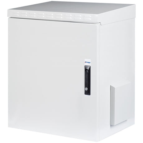 Foto: Netzwerk-Wandschrank IP55 Outdoor, B600 H891 T450mm 19" 16HE