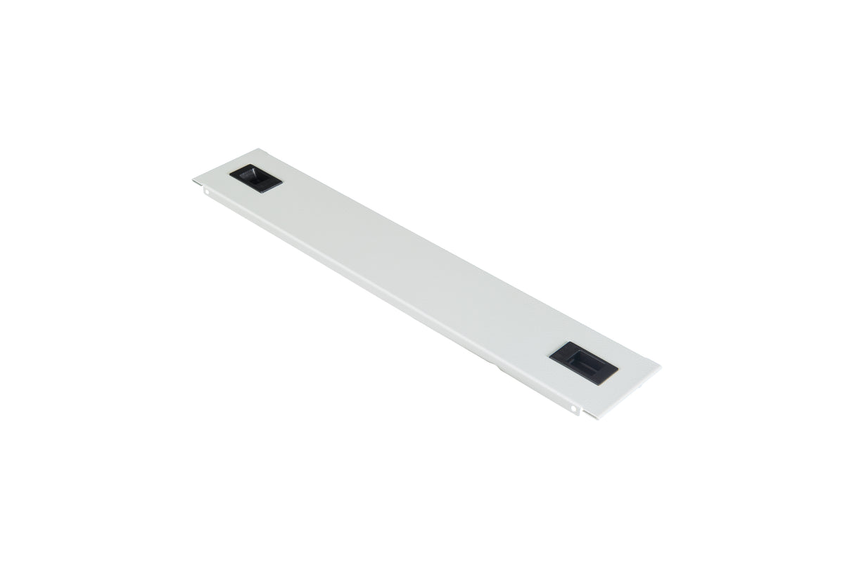 Blindplatte Stahl, Snap-In, 19", 2HE, RAL7035