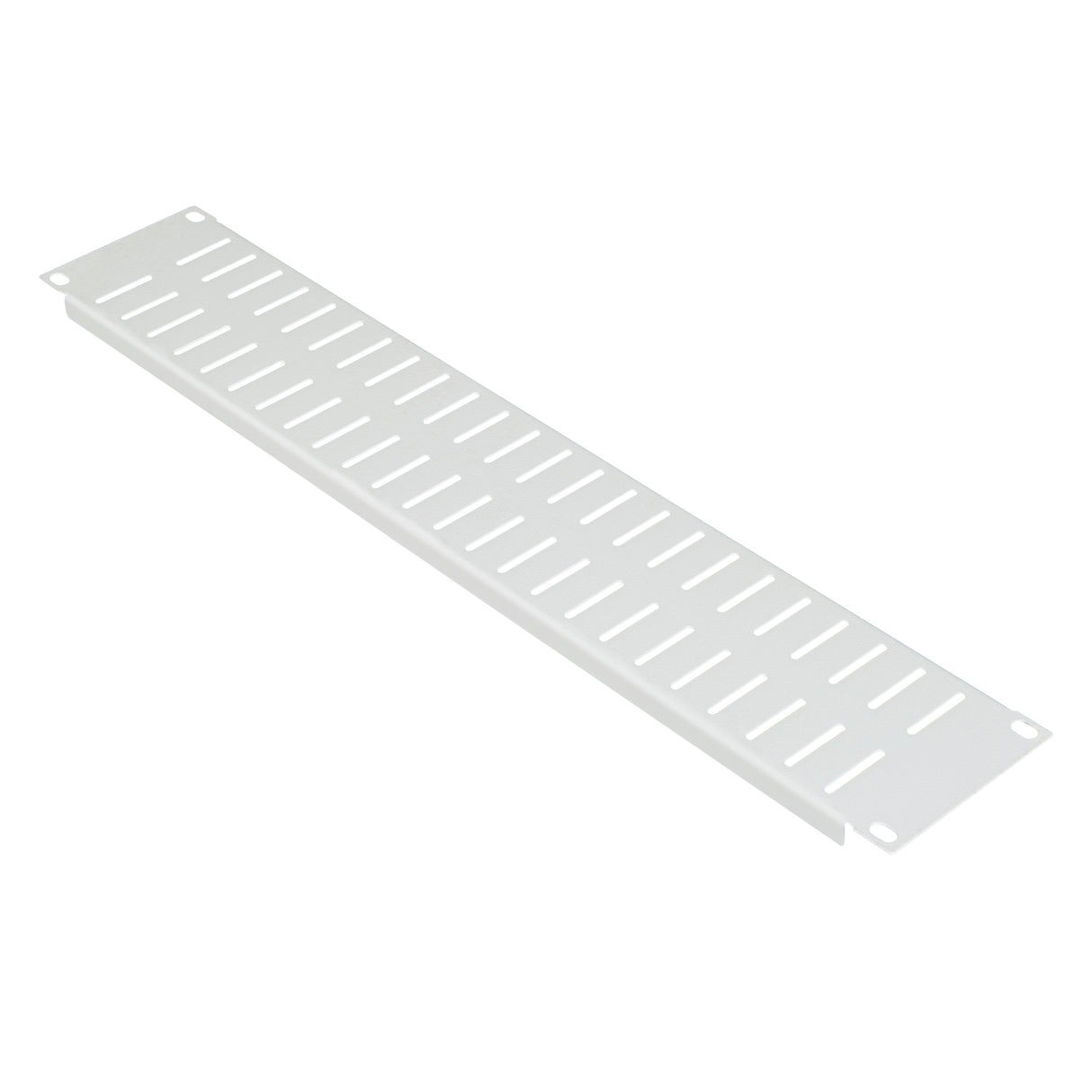 Blindplatte Stahl, geschraubt, belüftet, 19", 2HE, RAL7035