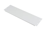 Foto: Blindplatte Stahl, geschraubt, 19", 3HE, RAL7035