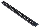 Foto: Blindplatte Stahl, geschraubt, belüftet, 19", 1HE, RAL9005