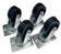 Foto: Laufrollenset (2 mit, 2 ohne Bremse) für S-RACK DTWG und