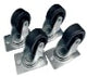 Foto: Laufrollenset (2 mit, 2 ohne Bremse) für S-RACK DTWG und