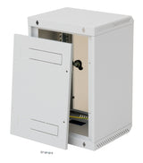 Netzwerk-Wandschrank DV, B=310 H=337 T=260mm,10",6HE,RAL7035
