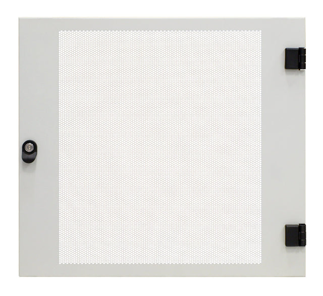 Foto: Metall-Tür perforiert 80% f. DW-Schrank 18HE, B=600, RAL7035