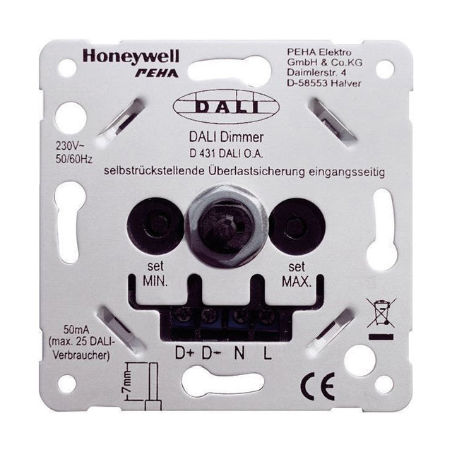 Dreh-Dimmer für Dali, 230V, 50-60 Hz, IP20