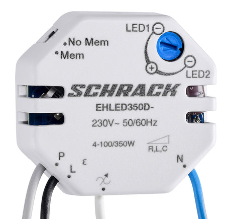 Unterputz Dimmer für LED 4-350VA (mit Anschlussdrähten), RLC