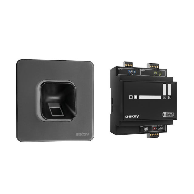 ekey xLine Fingerscan-Set, UP, Glas schwarz