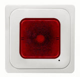 Foto: Lichtsignal E10 mit Zentralplatte und roter Haupe, reinweiß