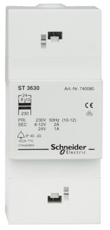 Foto: Steuertrafo 230/24V AC, 1A, Anschluß von 4 Zimmern möglich