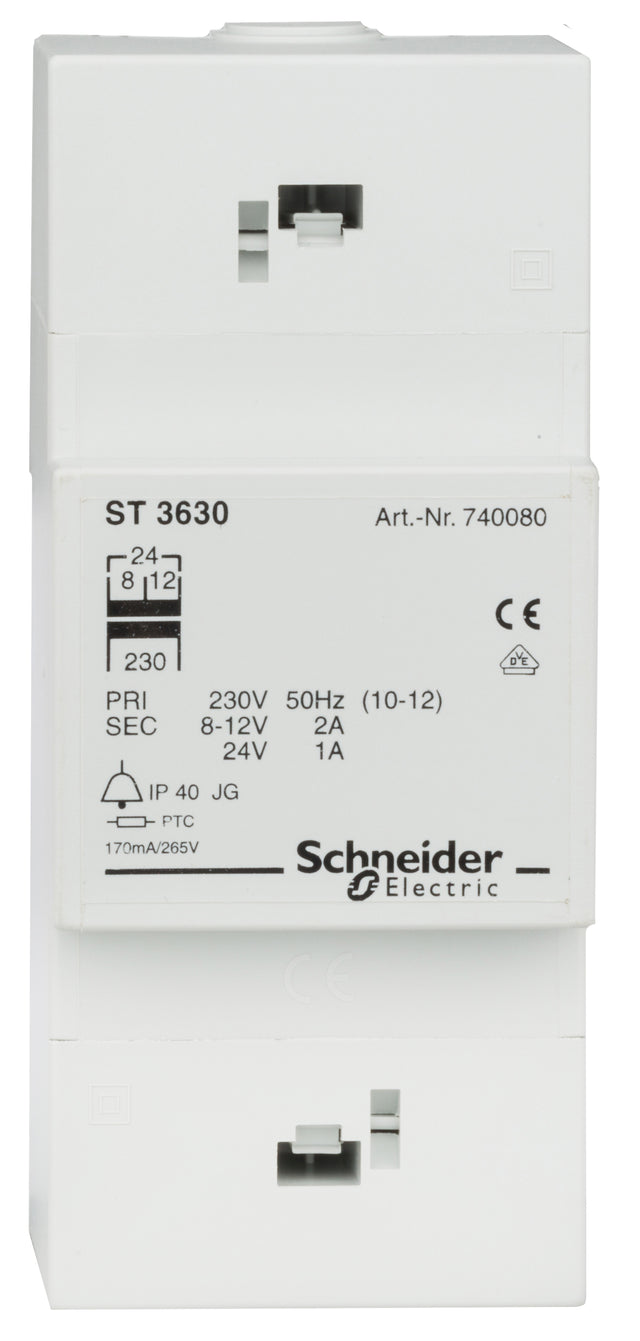 Foto: Steuertrafo 230/24V AC, 1A, Anschluß von 4 Zimmern möglich